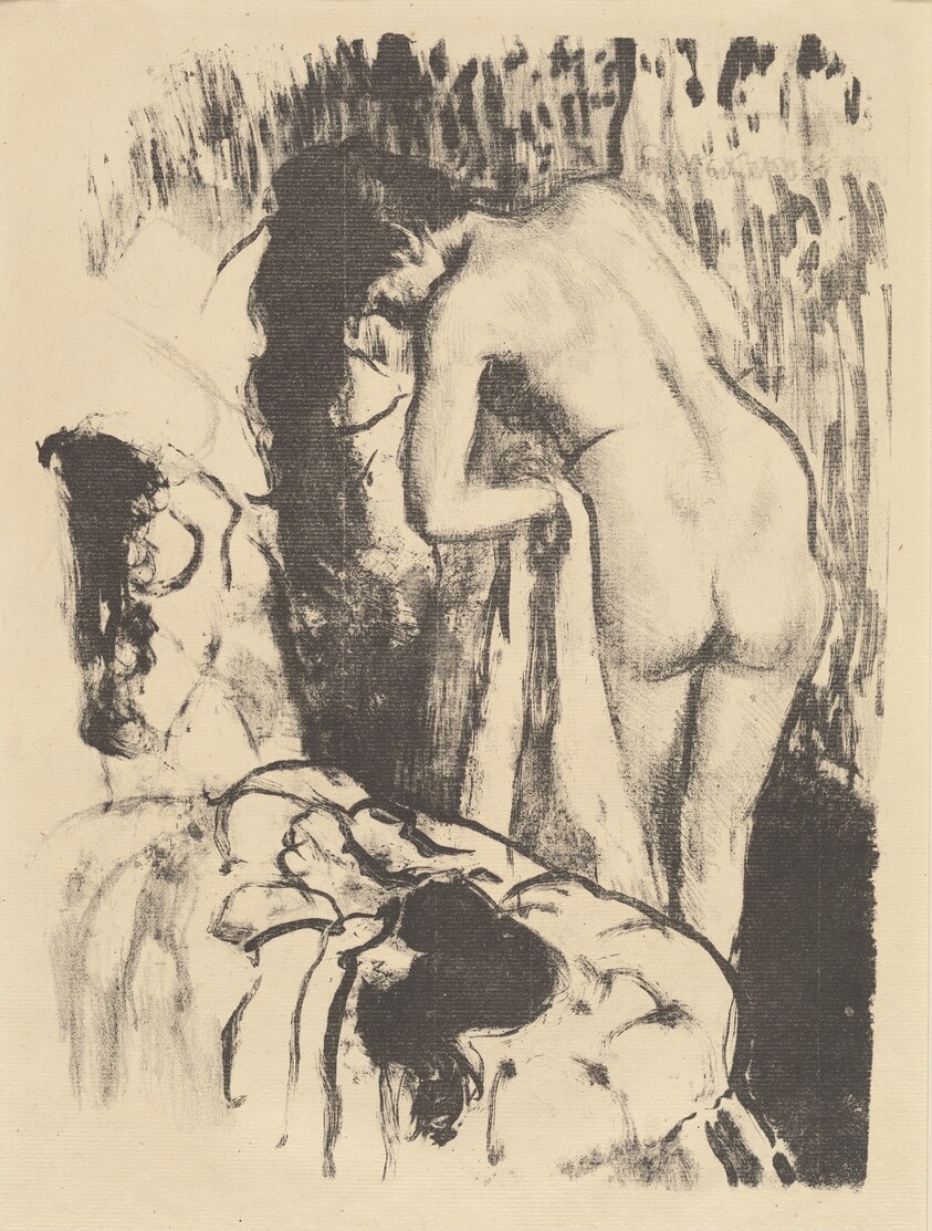 Nude Woman Standing, Drying Herself (Femme nue debout, a sa toilette)