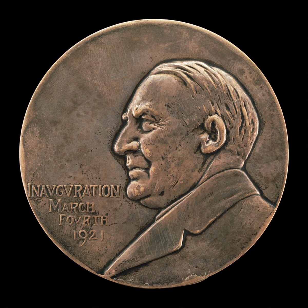 Warren G. Harding Inaugural Medal [obverse]