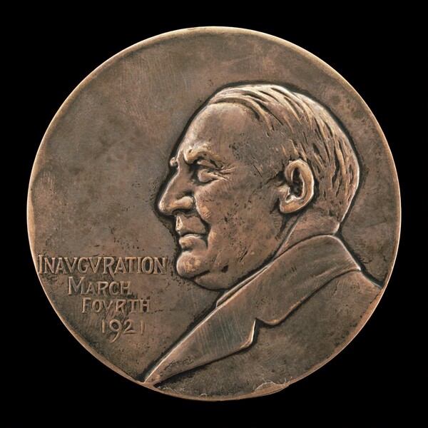 Warren G. Harding Inaugural Medal [obverse]