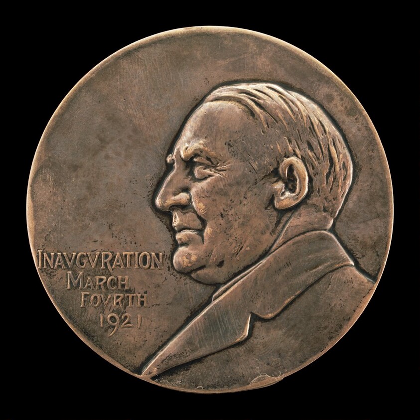 Warren G. Harding Inaugural Medal [obverse]