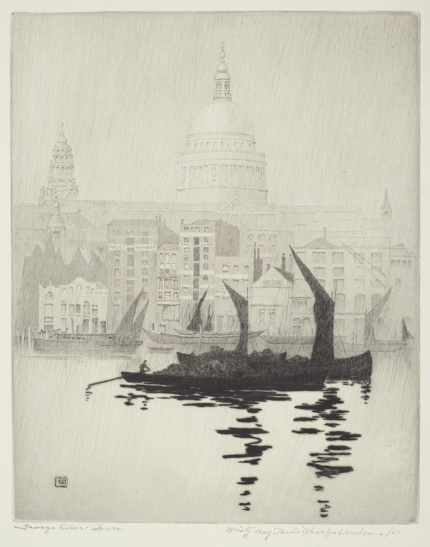 Misty Day, Paul's Wharf, London