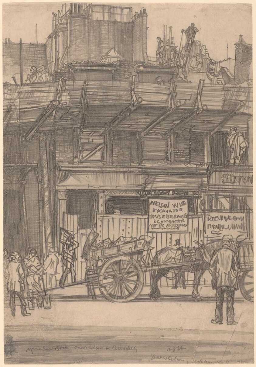 Demolition of the Old Egyptian Hall