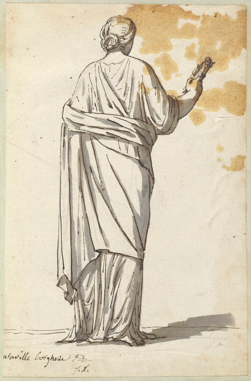 Woman with a Mirror, from the Villa Borghese