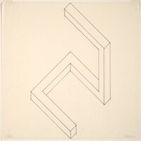 Incomplete Cube, Sol LeWitt, 1974