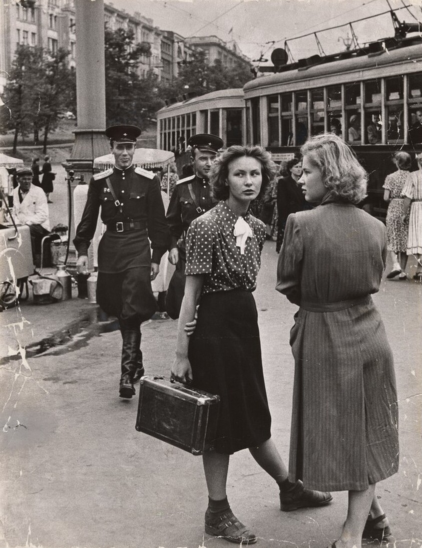 Trolley Stop, Moscow, Russia