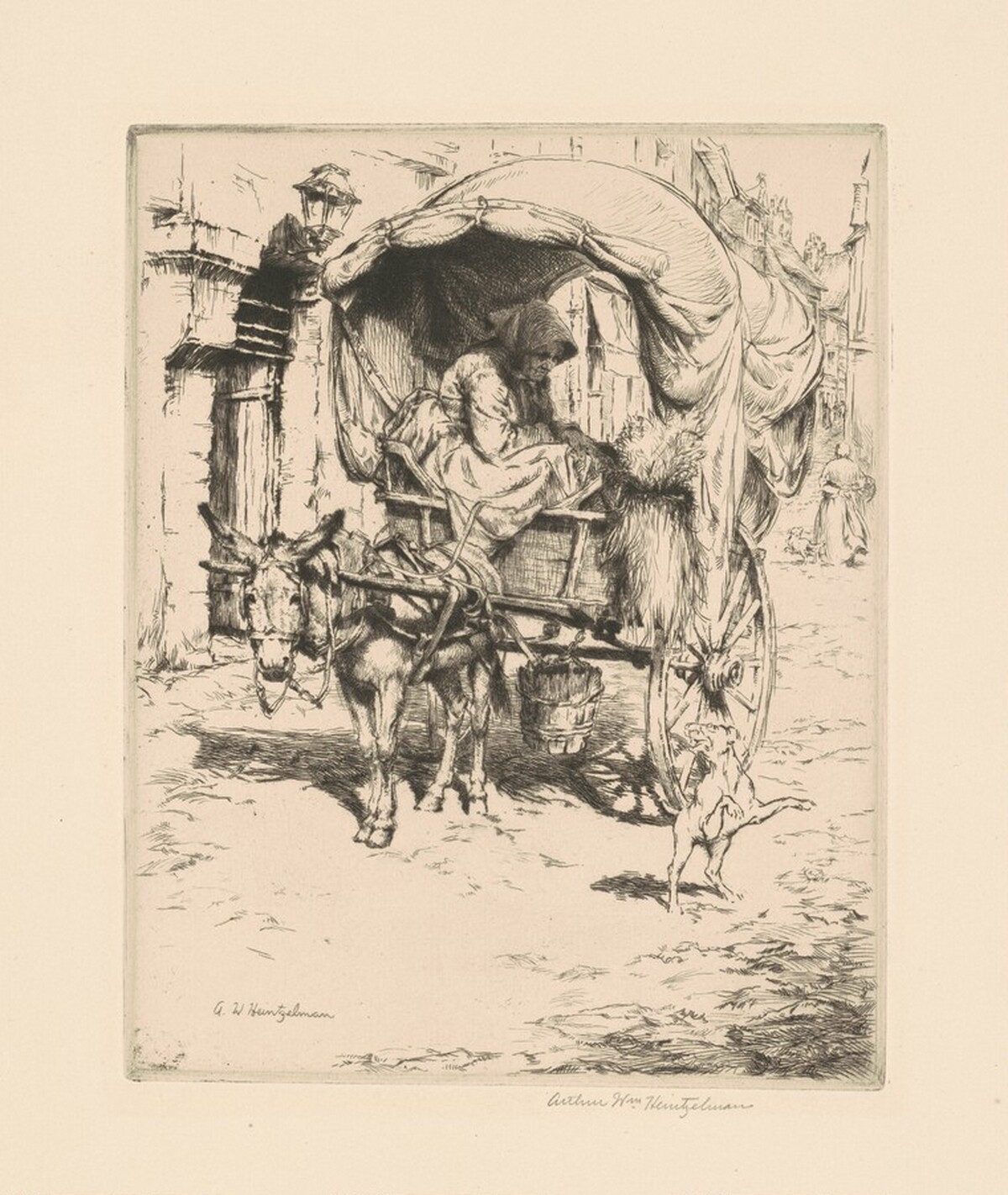 A Donkey Cart in Montmarte