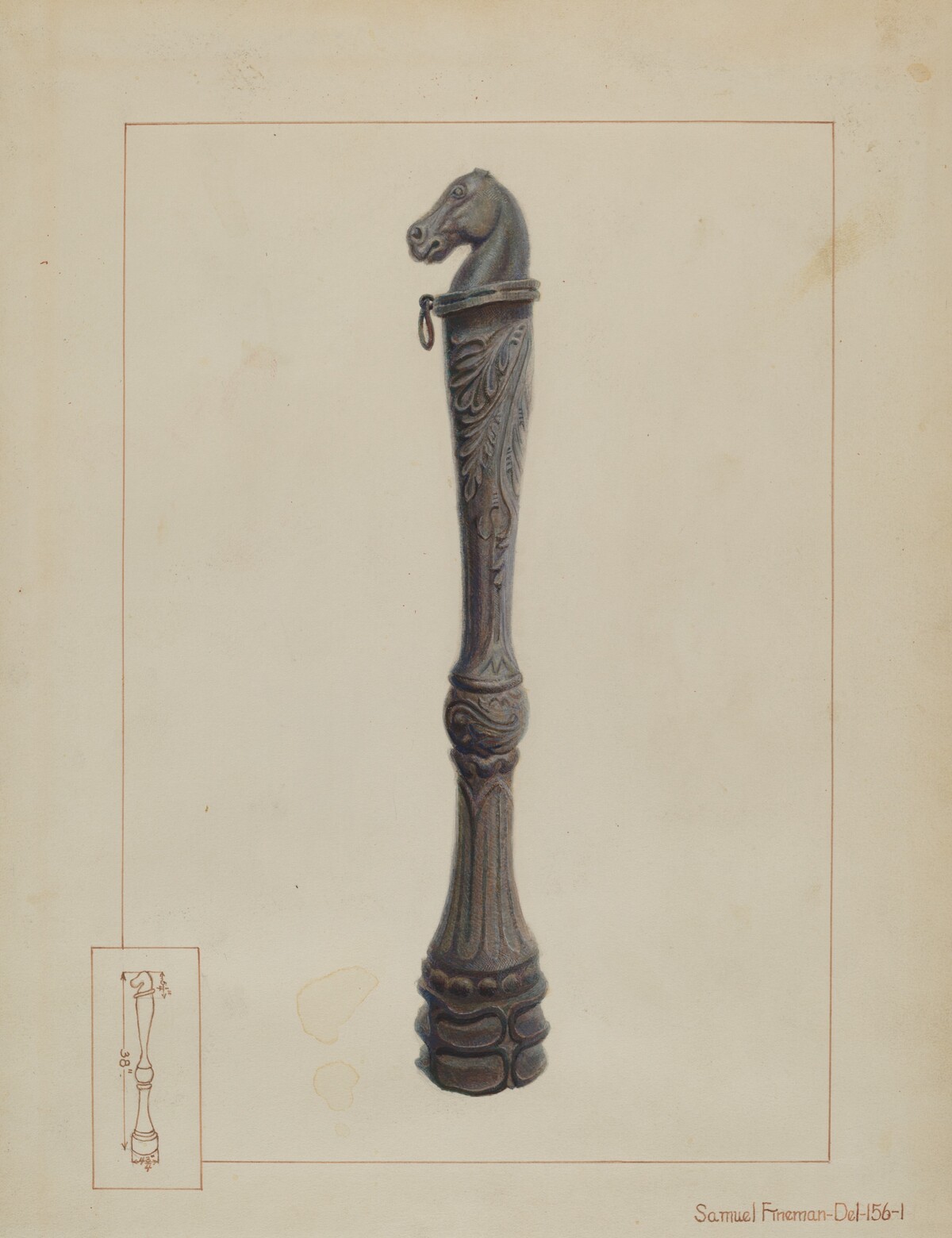 Iron Hitching Post