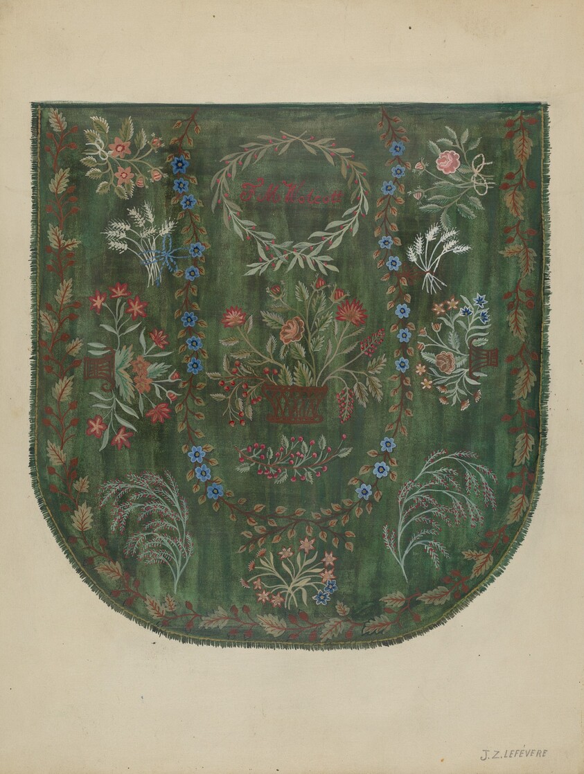 Embroidered Coverlet