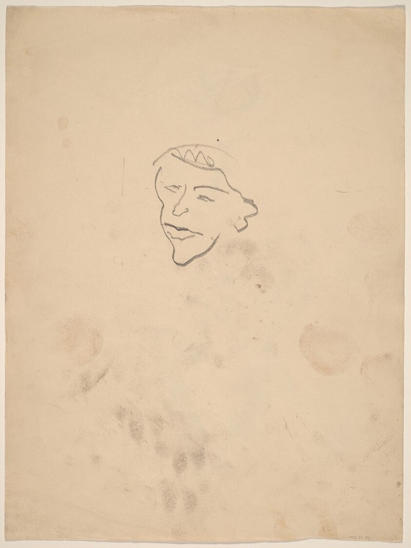 Studies of a Head [verso]