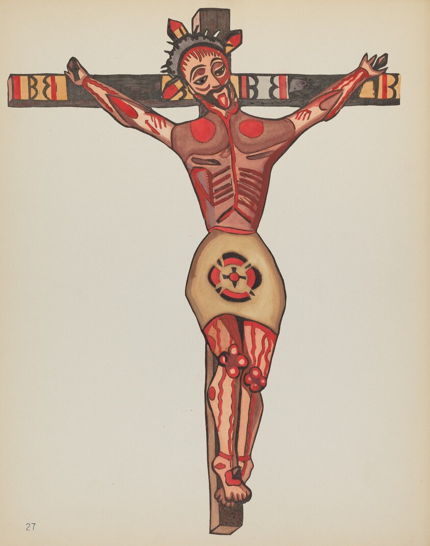 Plate 27: Christ Crucified: From Portfolio "Spanish Colonial Designs of New Mexico"