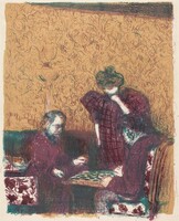 Game of Checkers (La partie de dames), Edouard Vuillard, 1897/1898 (published 1899)