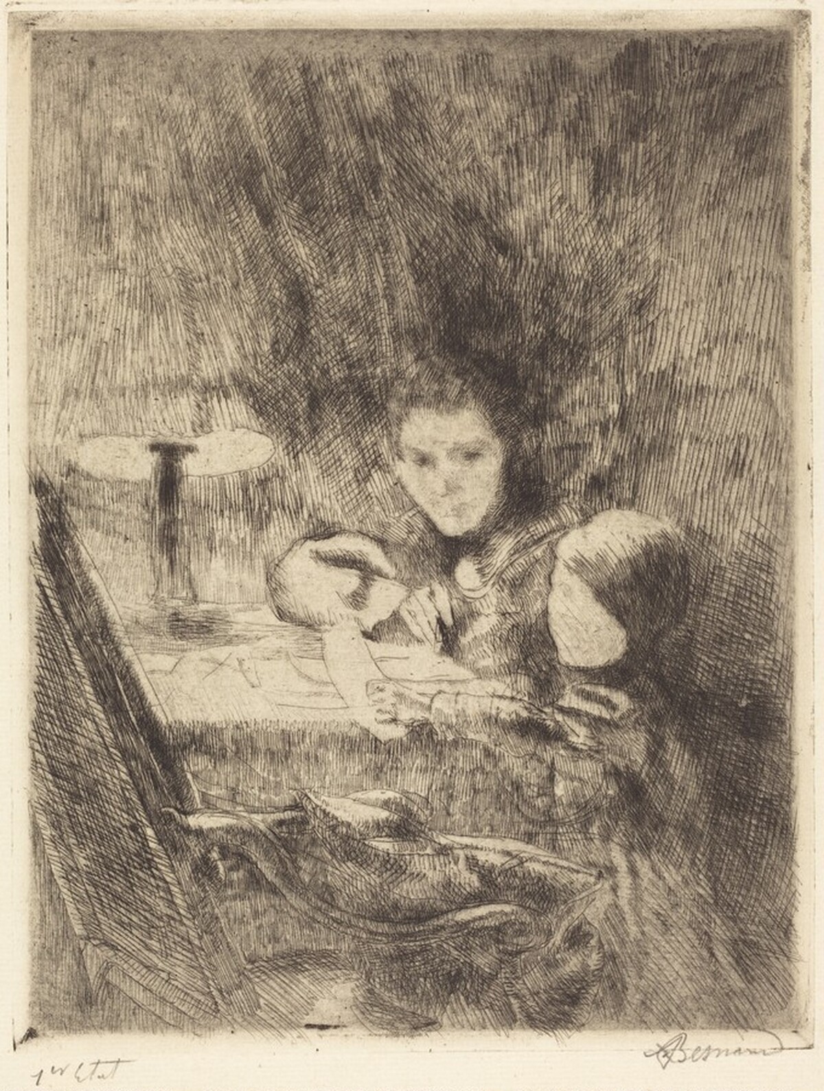 By the Lamp (Sous la Lampe)