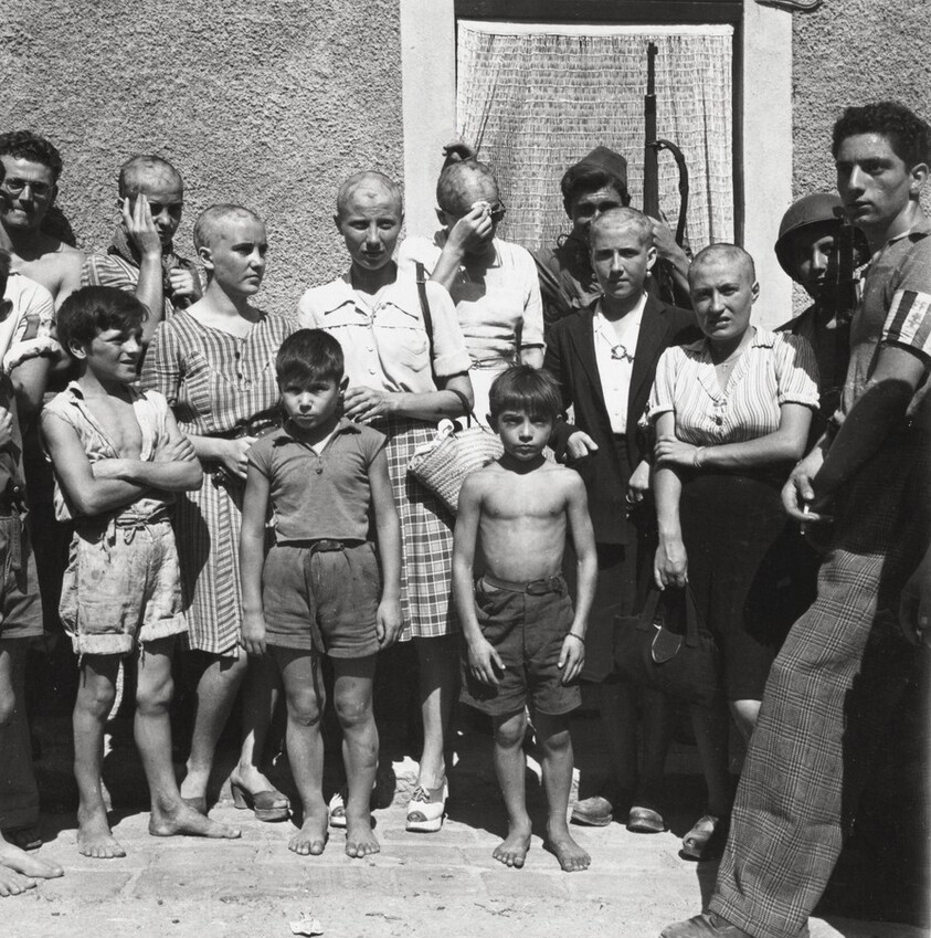 Untitled (women accused of collaboration, St. Tropez, France)