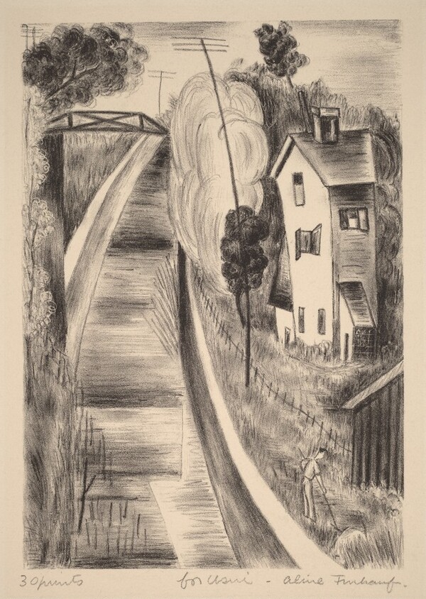 Untitled (Landscape with Trestle Bridge)
