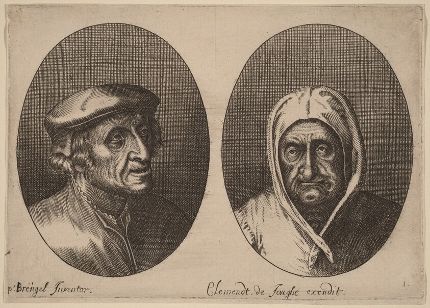 Heads of a Peasant Man and Woman