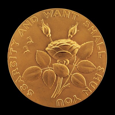 A Betrothal Medal [reverse]