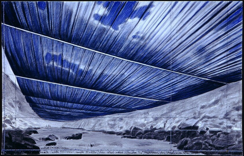 Over the River, Project for the Arkansas River, Colorado [bottom panel]