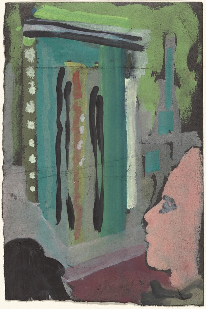 Untitled (interior with figure)