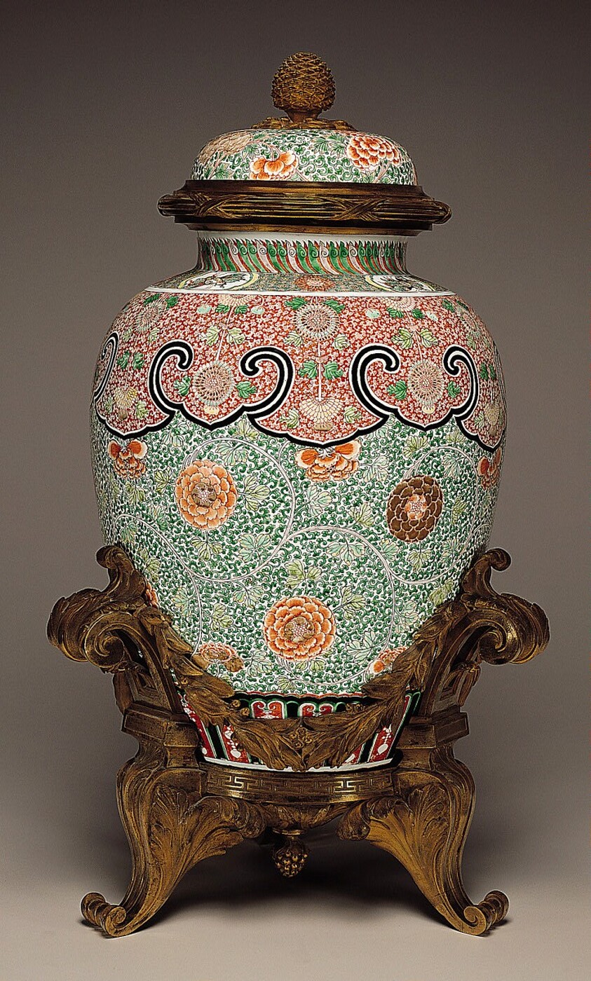 Covered Jar in Gilt-Bronze Mount