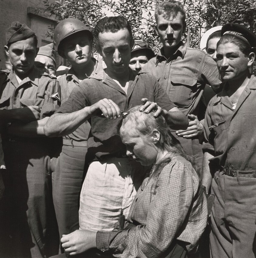 Untitled (women accused of collaboration, St. Tropez, France)