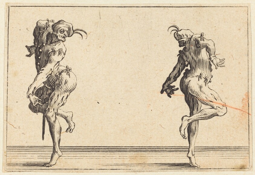 Two Pantaloons Dancing