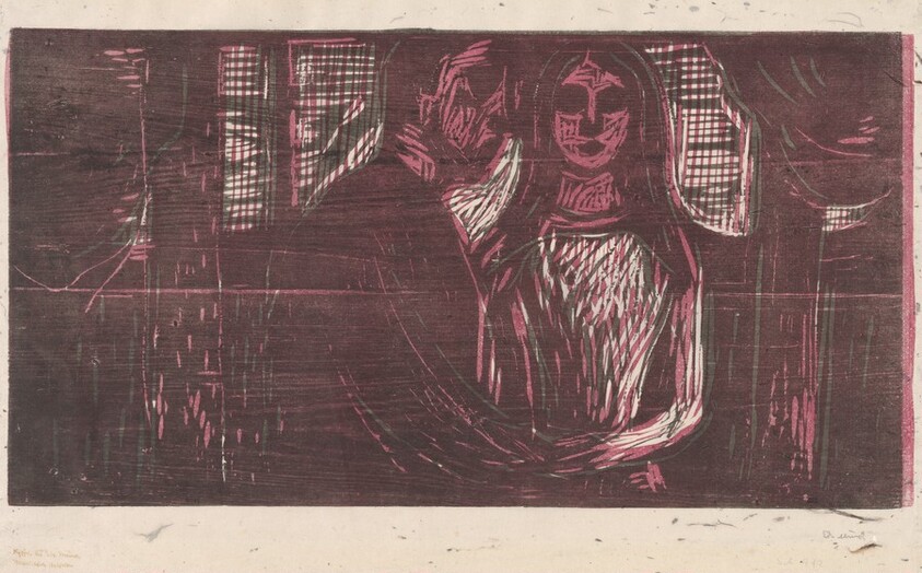 Young Couple in a Spruce Forest (Ungt par i granskog)