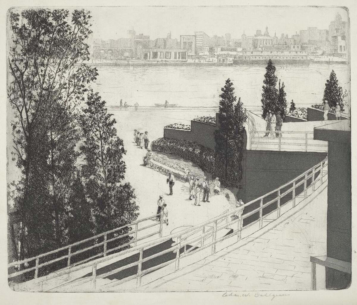 Across the Lagoon - Century of Progress Exposition, Chicago, 1933