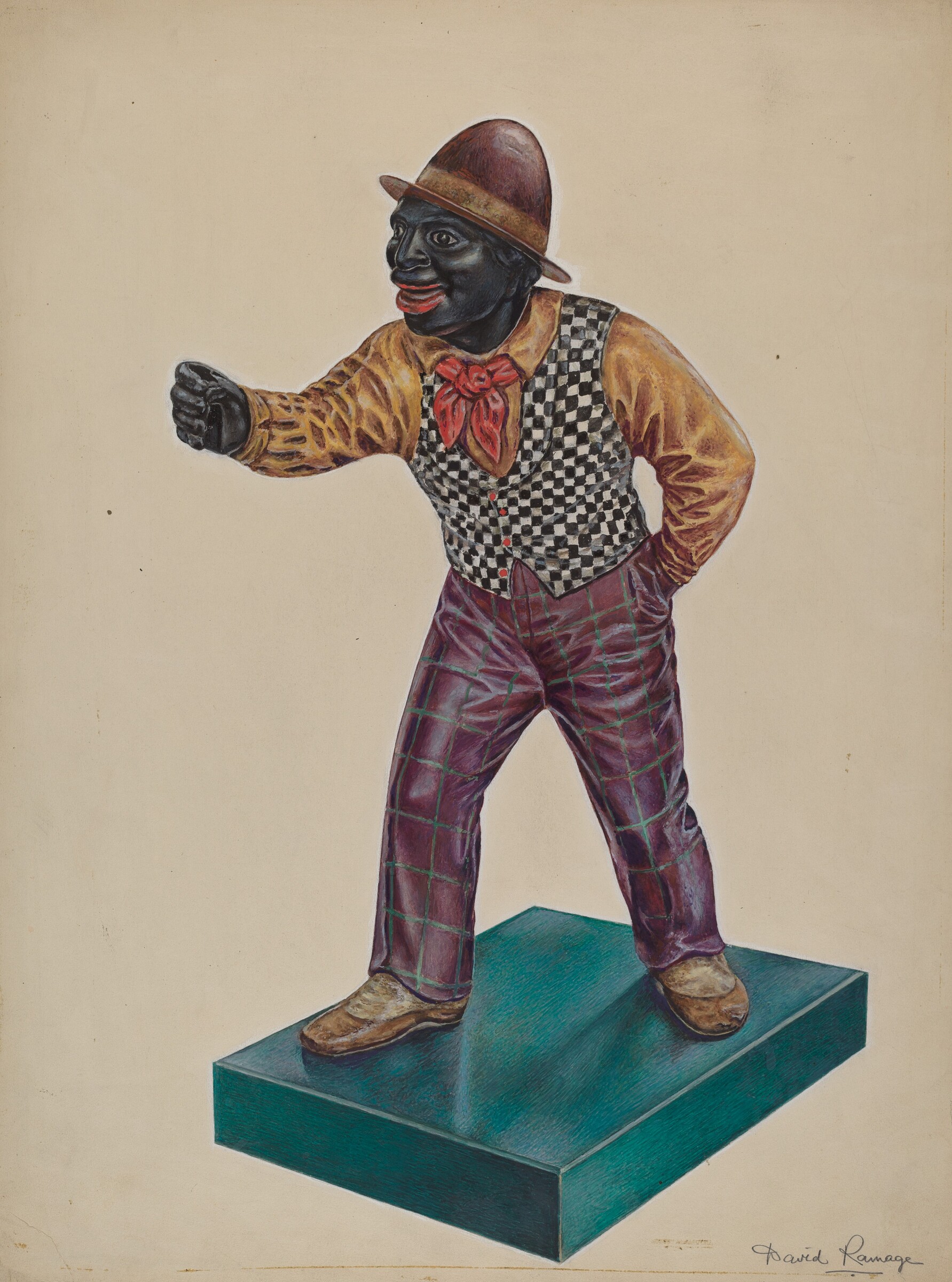 Cast Iron Hitching Post, David Ramage, c. 1938