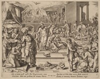 Many are Baptized, Philip Galle after Maerten van Heemskerck
