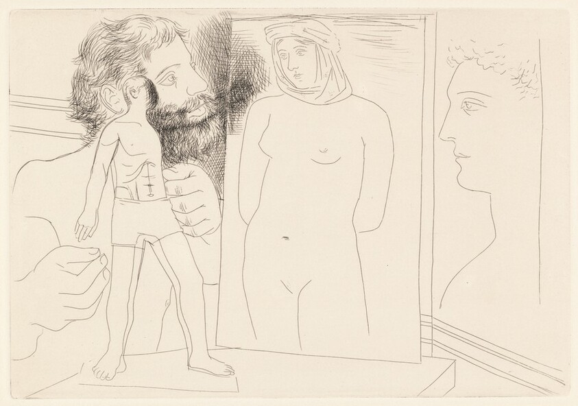 Sculpteur avec sculpture et d'autres oeuvres (Sculptor with a Sculpture and Other Works)