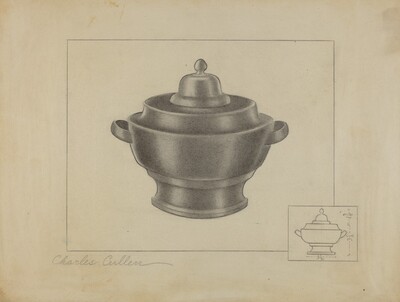 Pewter Sugar Bowl