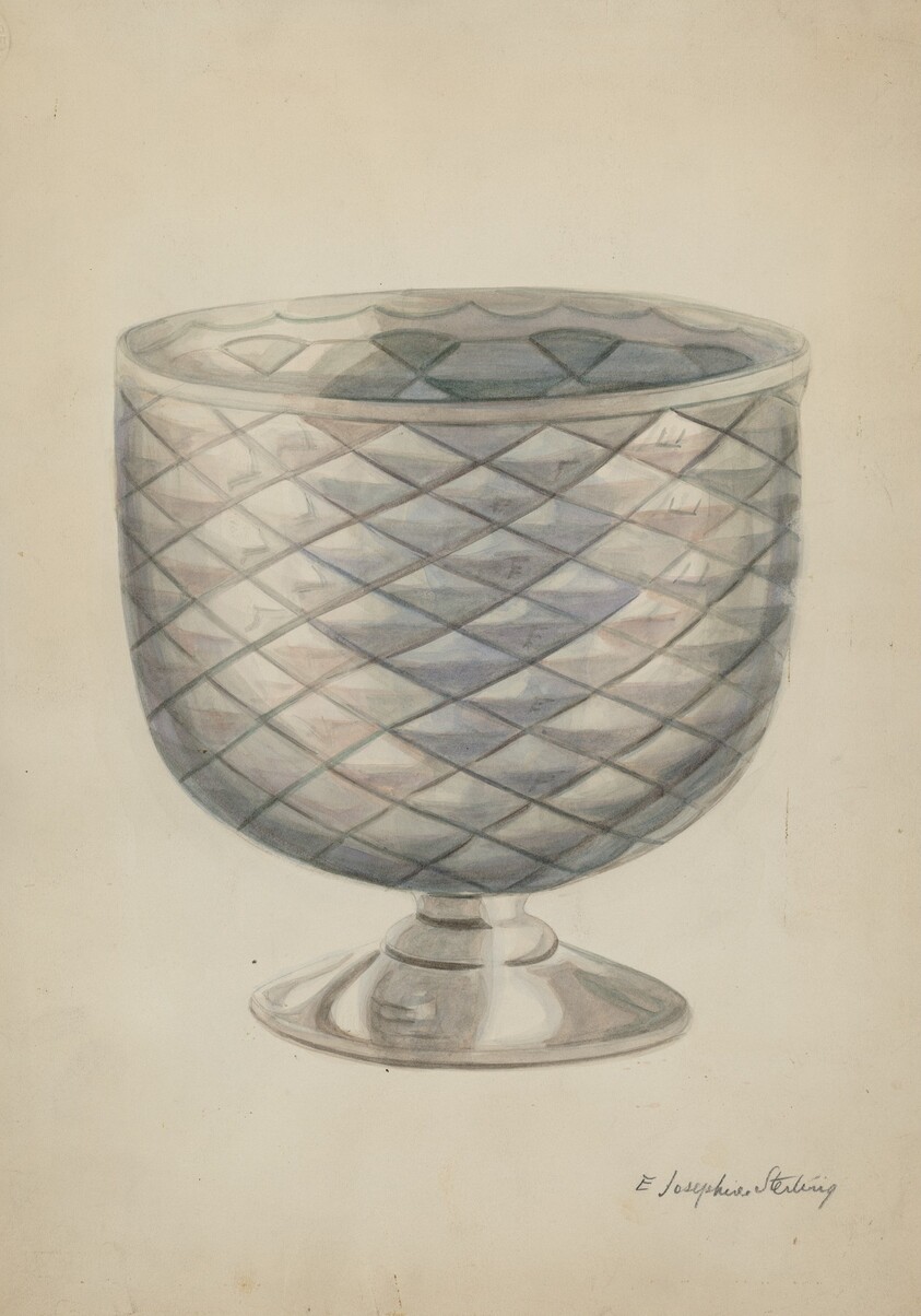 Pressed Glass Bowl