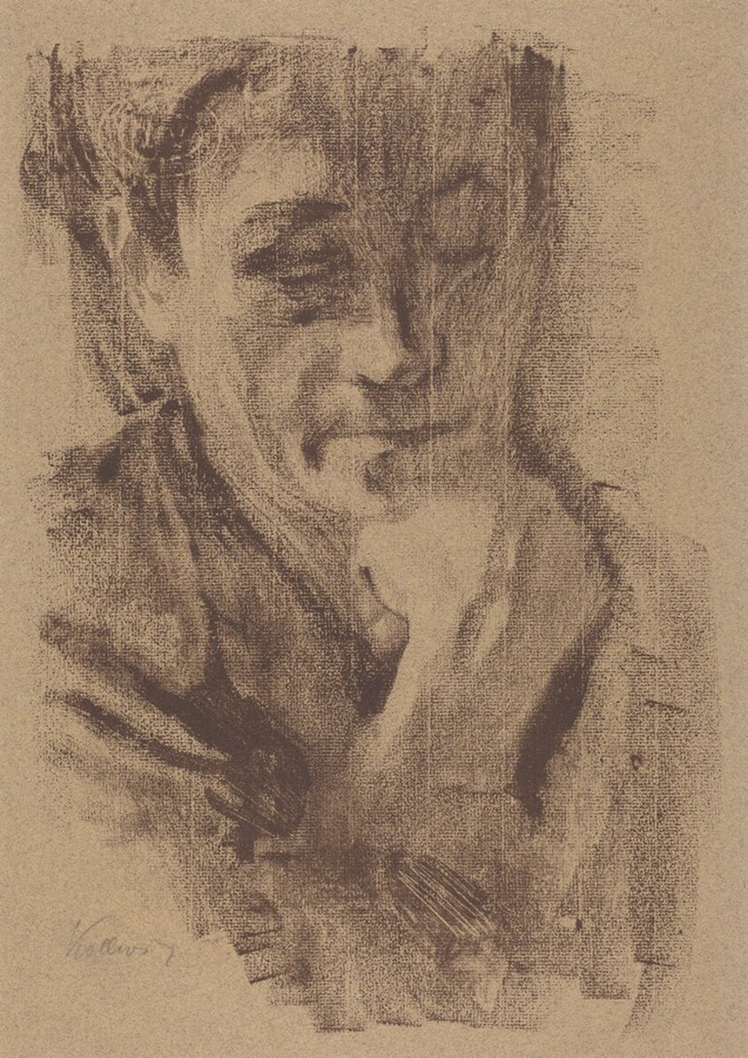 Woman Resting Her Chin on Her Right Hand (Frau, das Kinn in die rechte Hand Gestutszt