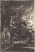Sieglinde and Siegmund from Act I of "The Valkyrie", Henri Fantin-Latour