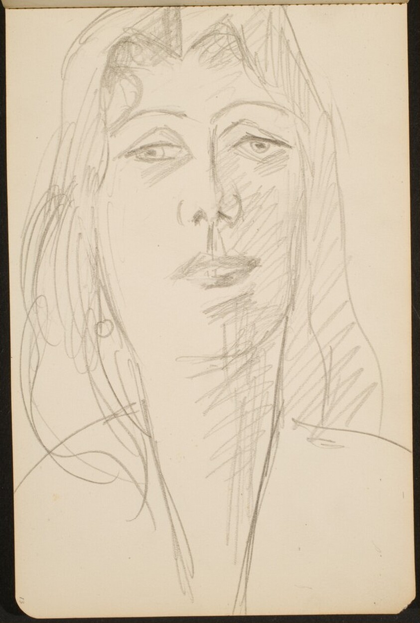 weibliche Bildnisstudie (Female Portrait) [p. 13]