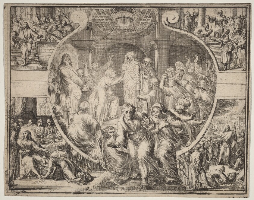 Raising of Lazarus with Scenes from the Life of Christ