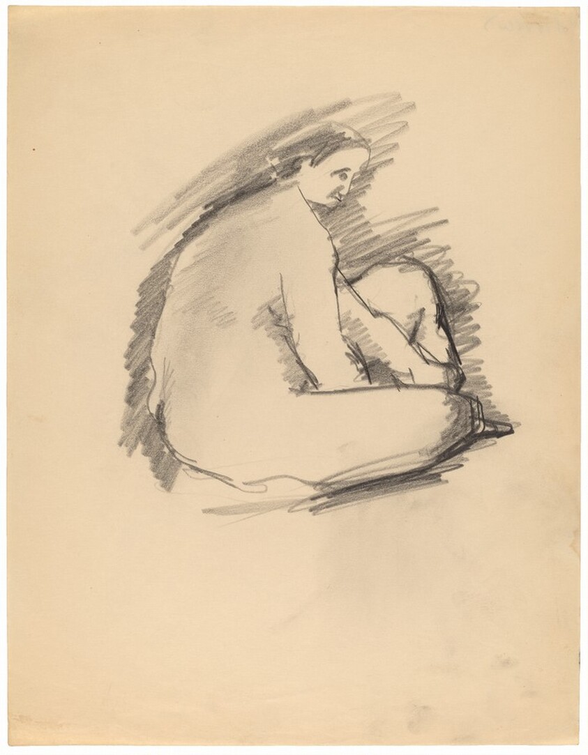 Seated Female Nude, Turned to the Right