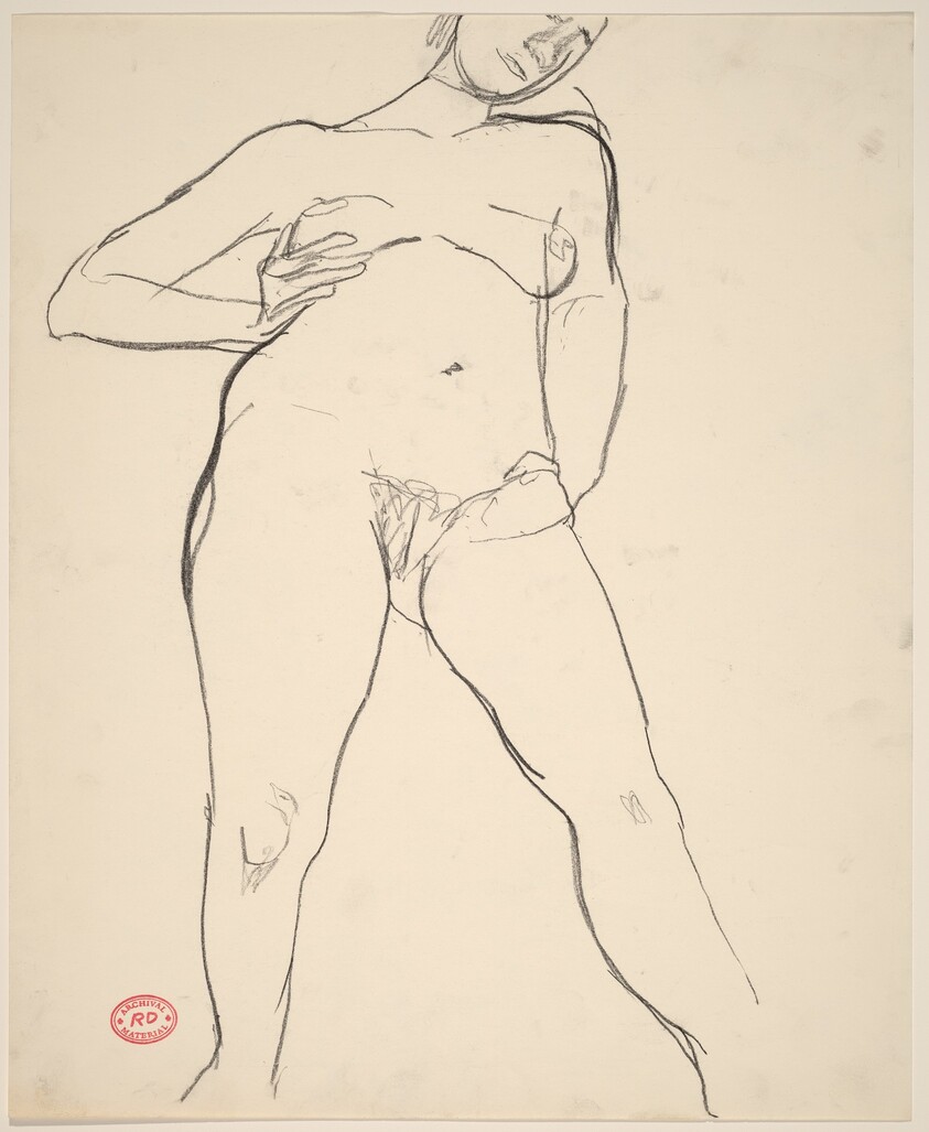 Untitled [standing nude with her right arm akimbo]