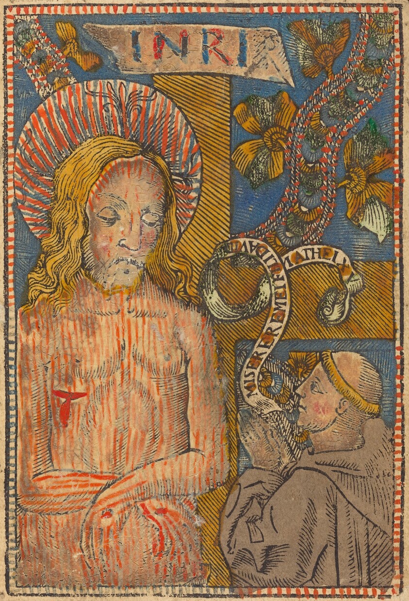 The Man of Sorrows with a Franciscan