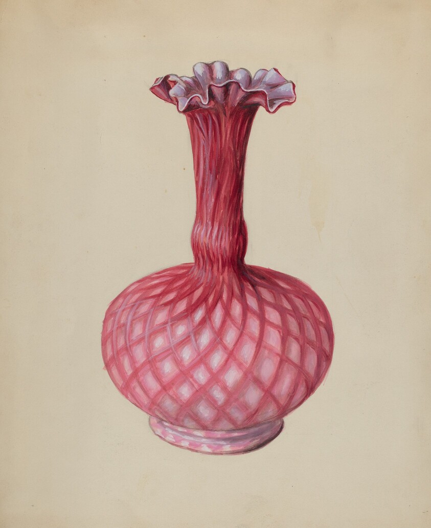 Ornamental Ruby Vase