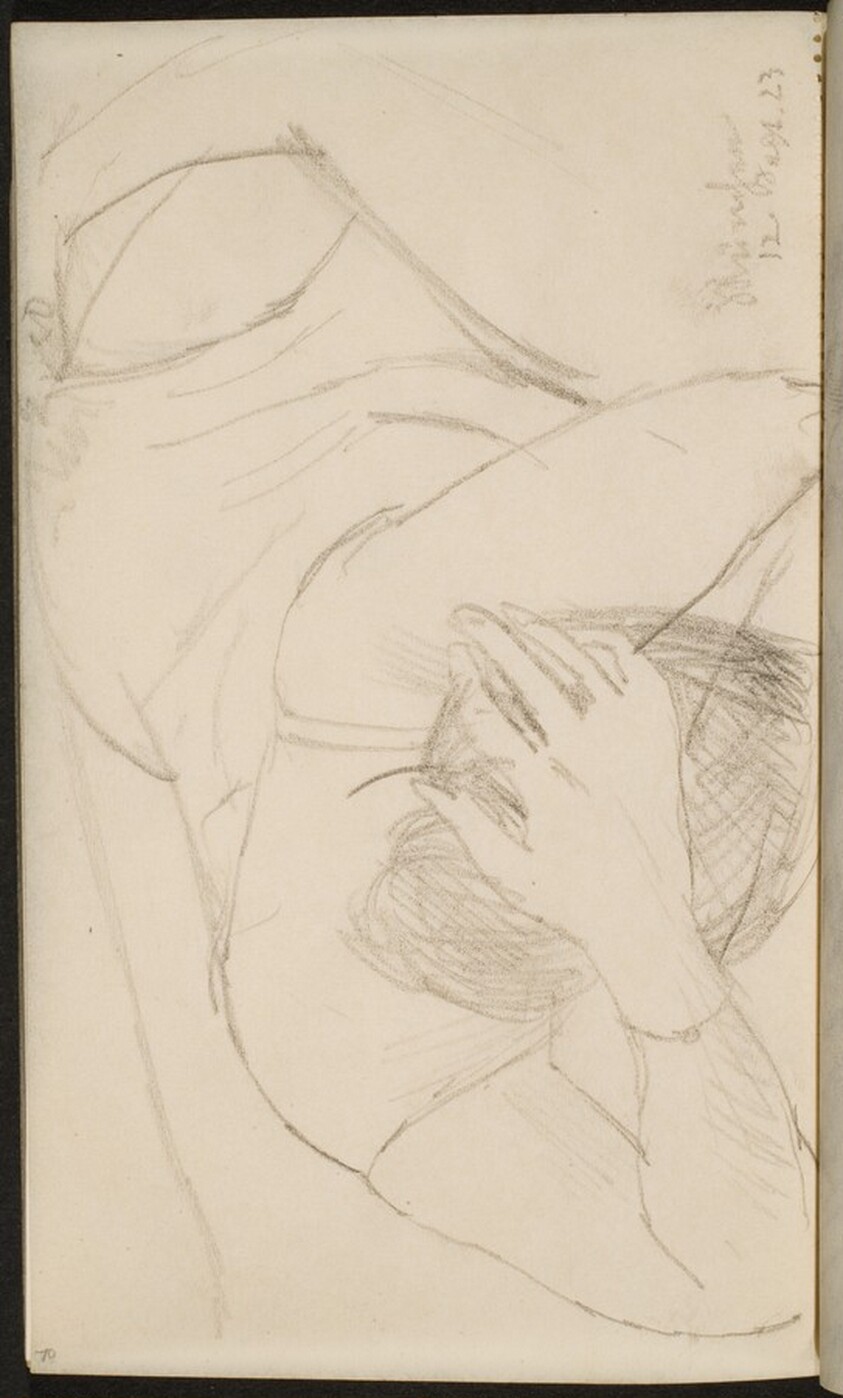 Liegende Frau in Wäsche (Woman in Corset Reclining ) [p. 70]