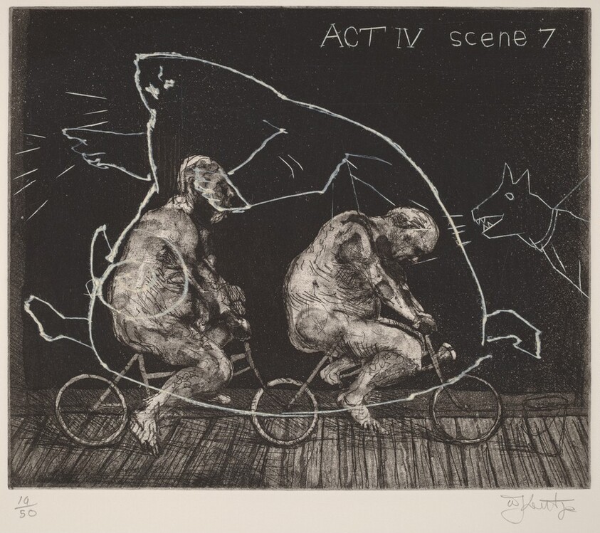 Act IV, Scene 7, from Ubu Tells the Truth