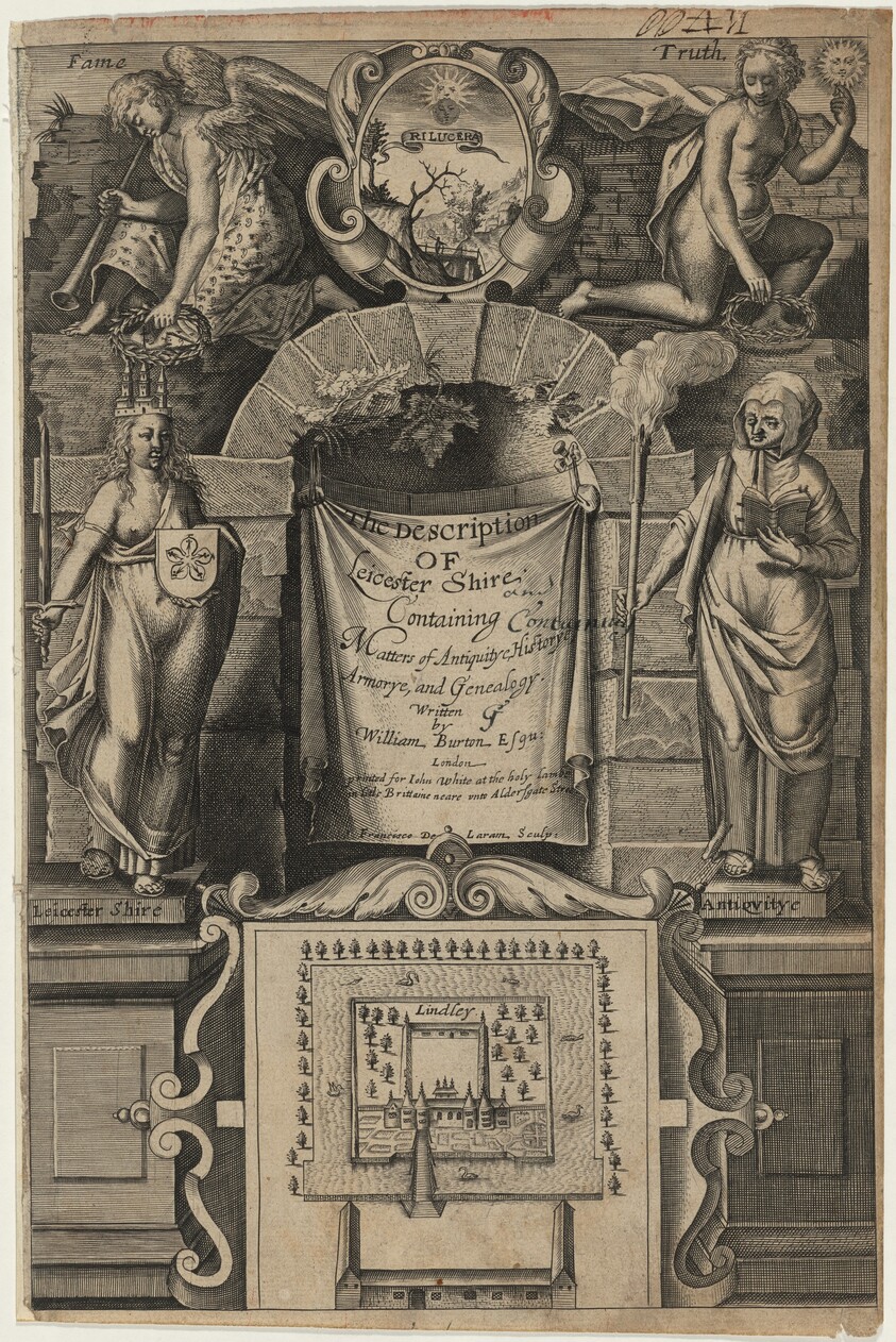 Frontispiece to  William Burton, Description of Leicestershire
