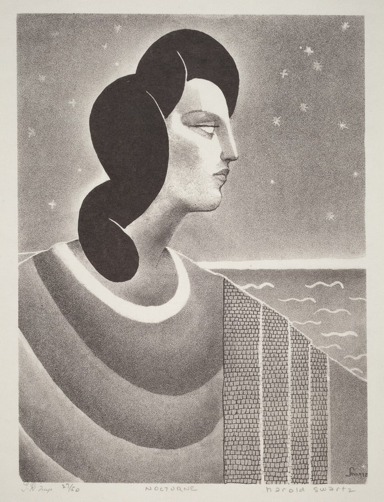 Nocturne, Harold C. Swartz, c. 1934