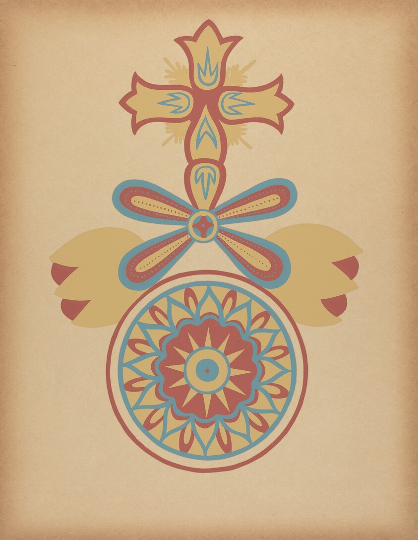 Santa Barbara Mission Doorway Design from the portfolio "Decorative Art of Spanish California"