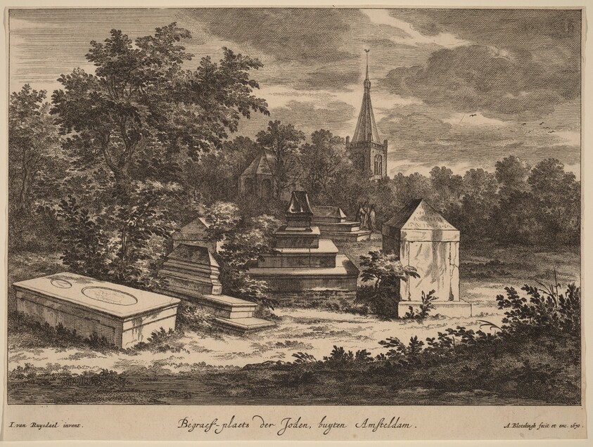 Begraef-plaets der Joden, buyten Amsteldam (Jewish Cemetery outside Amsterdam)