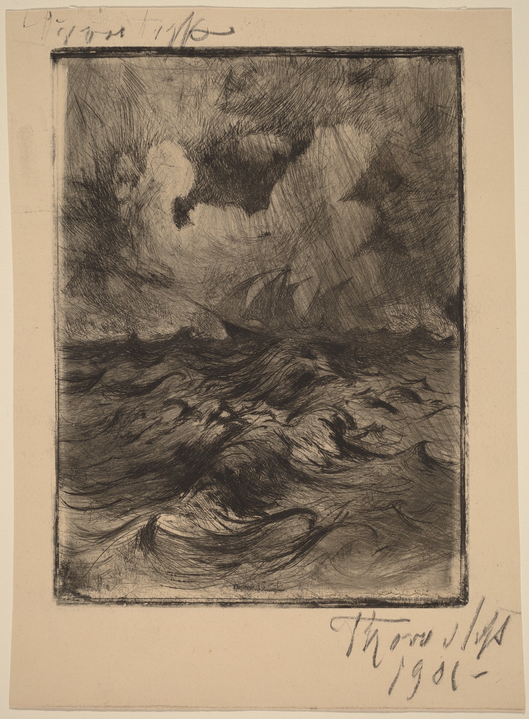 Storm at Sea, Thorvald Simeon Niss, 1901