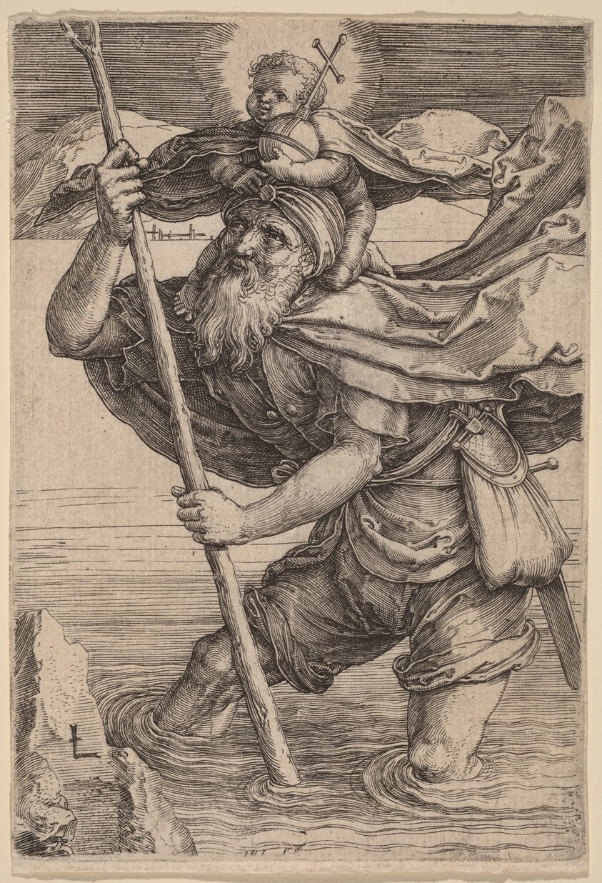 Saint Christopher Carrying the Infant Christ