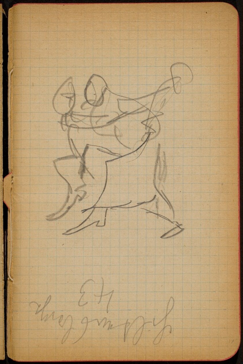 Tanzendes Paar, Notizen (Dancers, Notation) [p. 17]