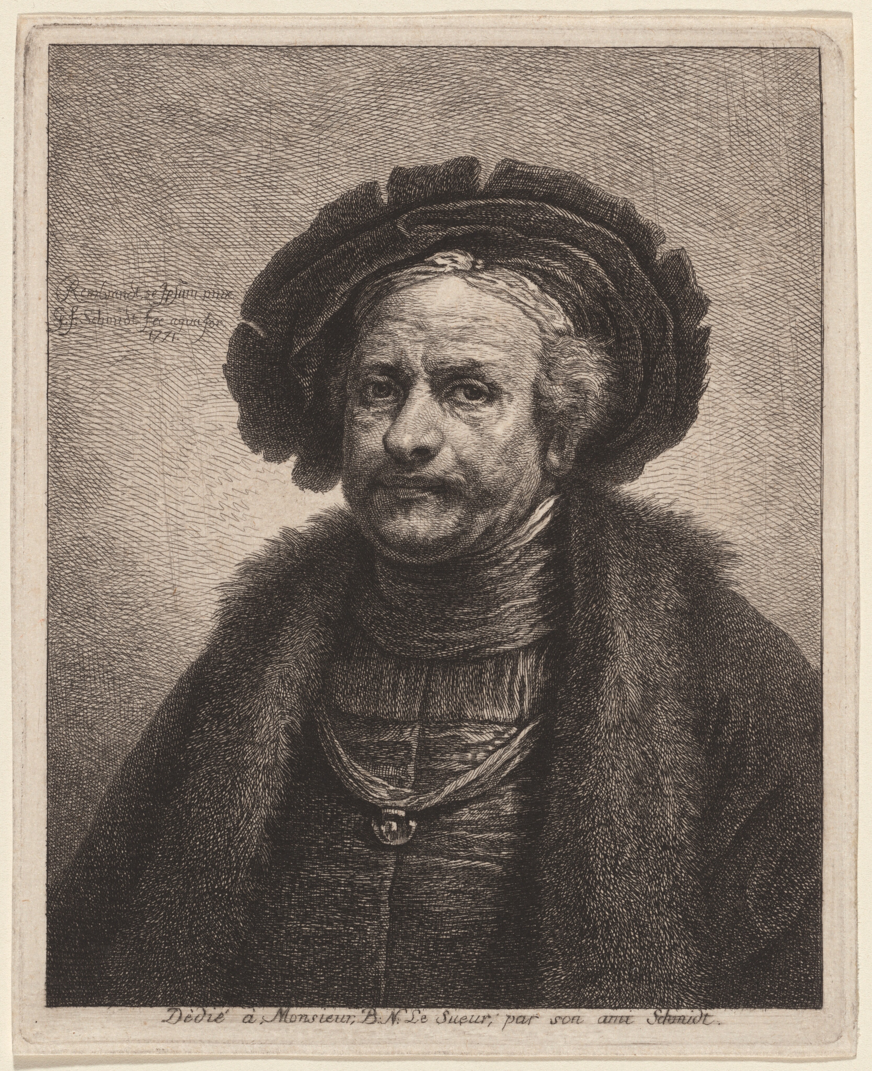 Self-Portrait with a Spider in the Window by Georg Friedrich Schmidt